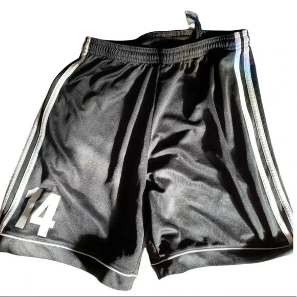 Adidas  climalite logo drawings unisex shorts Sz M - Picture 1 of 8